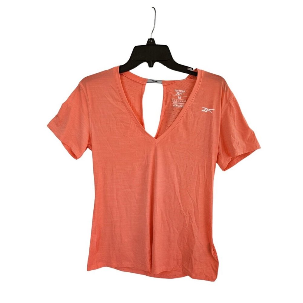 Reebok Women's Size Medium Coral Training Tops Shirt Gym Workout NEW - Picture 5 of 6